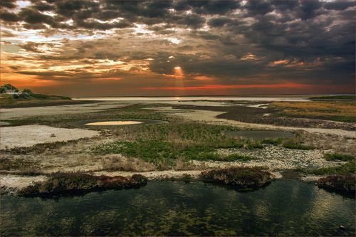 Сивашские лиманы в вечерних красках