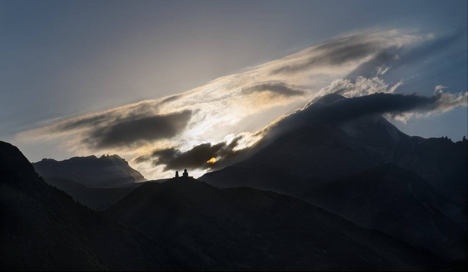 holy trinity church, kazbegi, georgia, Dmitry Samoylin