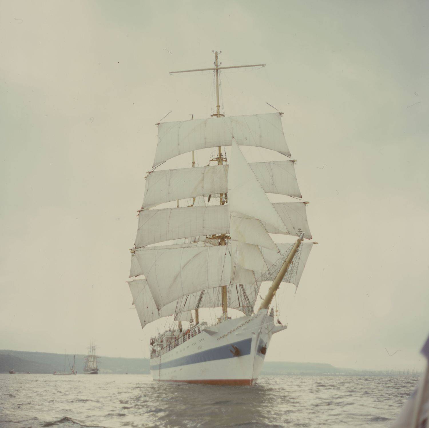 sea, marine, water, seascape, ocean, film, fuji, medium, format, 6x6, color, colour, ship, sail, boat, sailing, Evgeny Ivanov