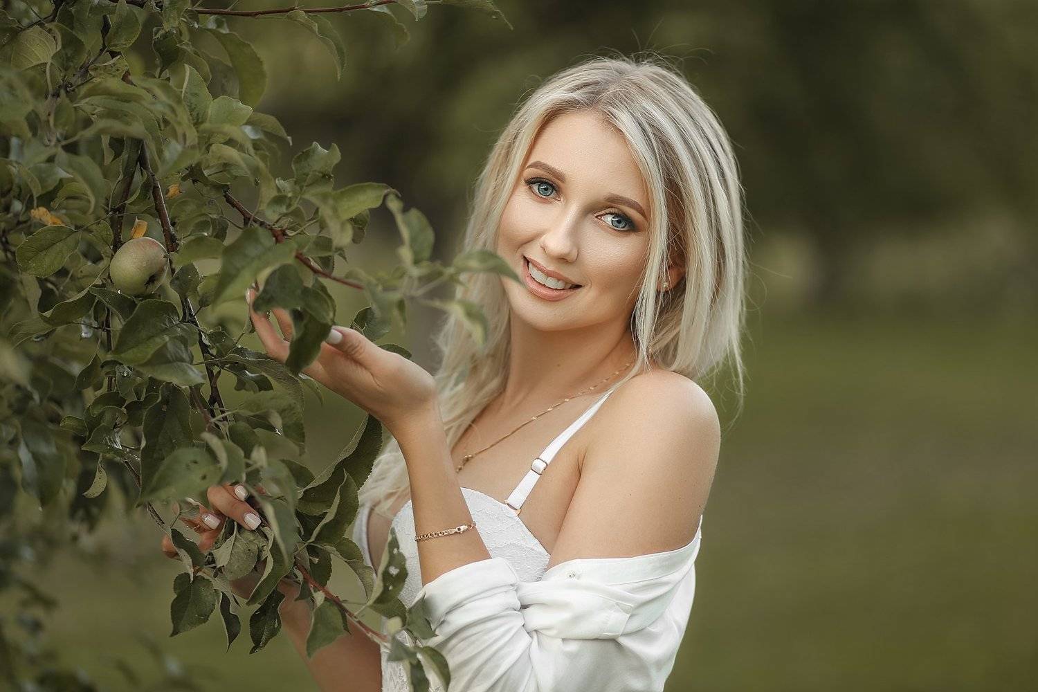 портрет арт art девушка красота модель природа сад лето, Баринова Аполлинария