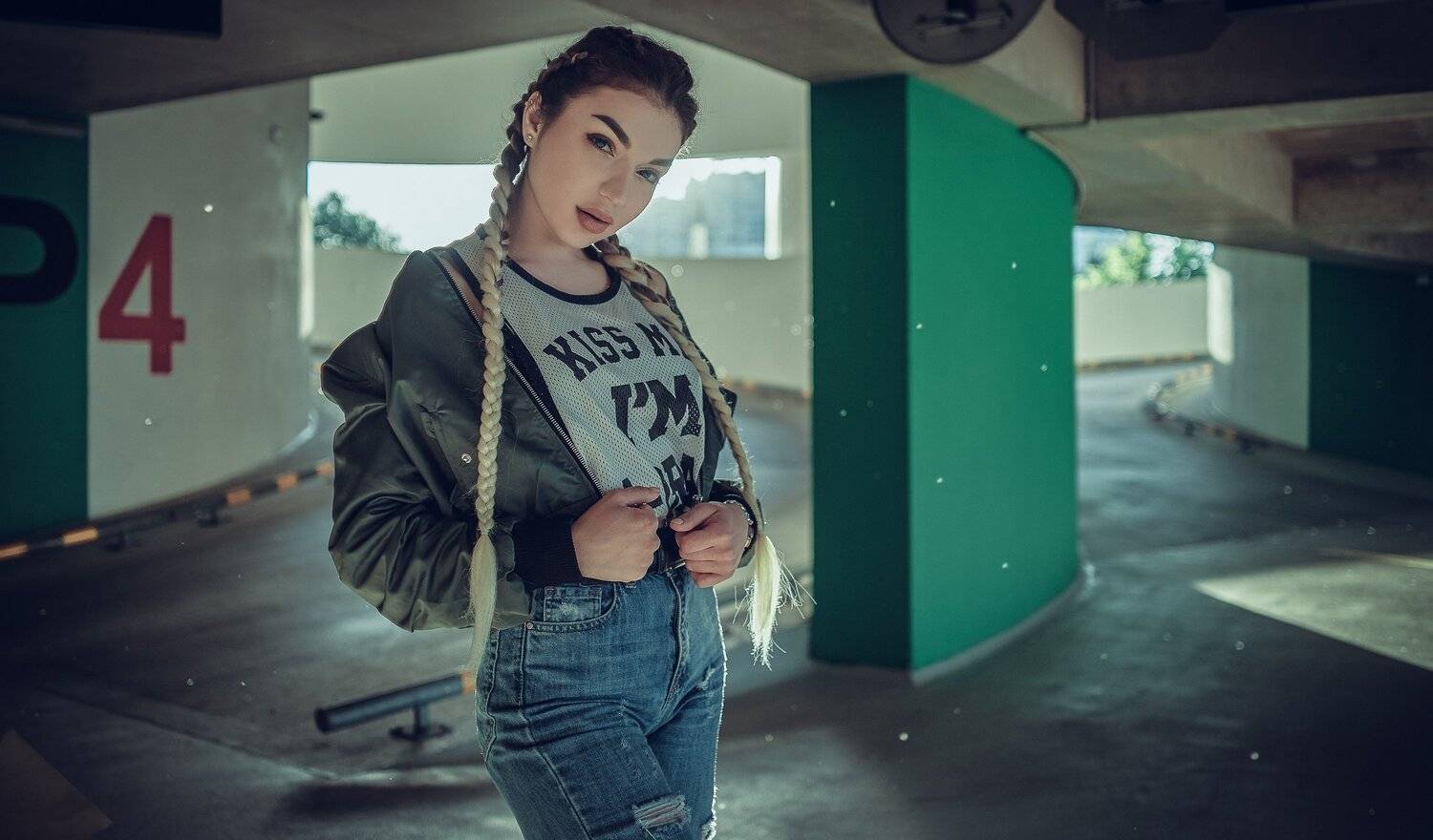 портрет девушка фотосессия улица street portrait cute girl, Александр Фанковин