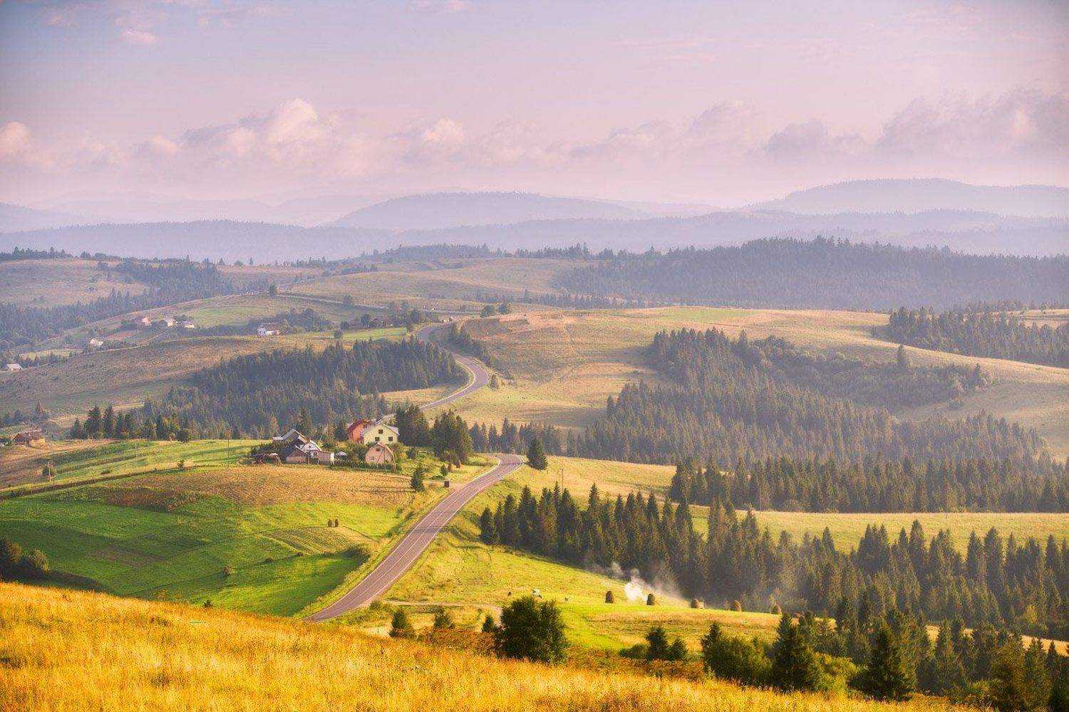 бескиды, вечер, горы, закат, июль, карпаты, лето, Вейзе Максим