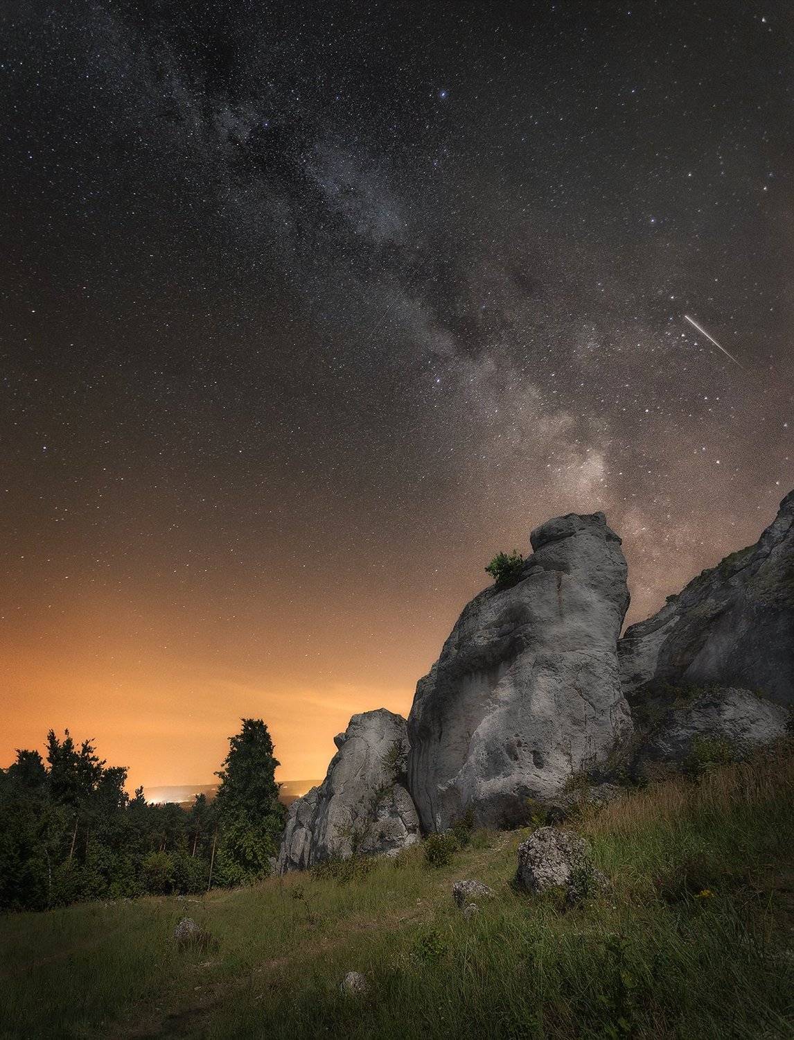 milky way, night, perseids, stars, sky, stones, poland, summer, , Patrycja Towarek