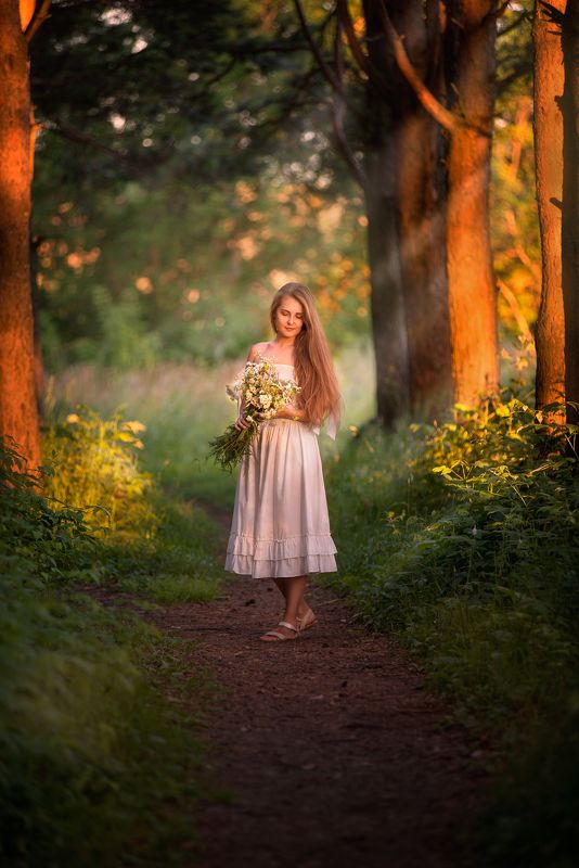 девушка. лес. сказочно. красиво. нолинск сказочный лес фото превью
