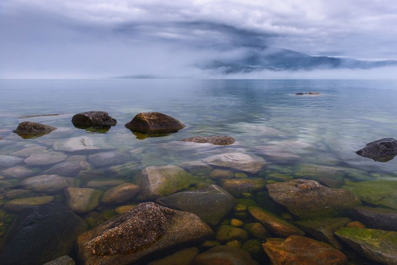 туман, байкал, природа, пейзаж Туманный Байкал фото превью