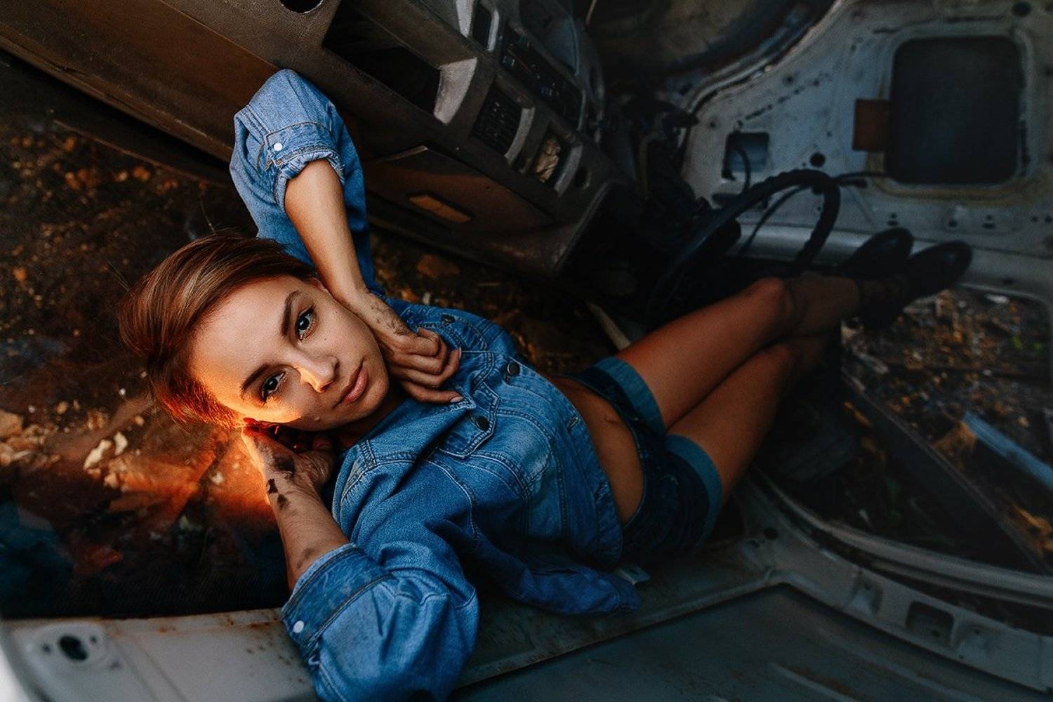 девушка, газель, свалка, мтелалл, кабина, Полосин Александр