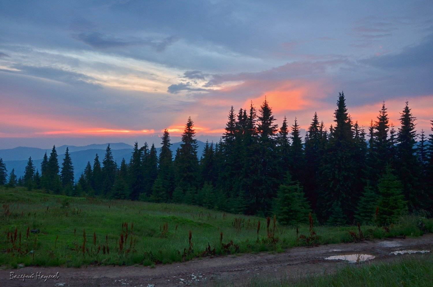 вечір, полонина, карпати, літо, Валерий Наумов