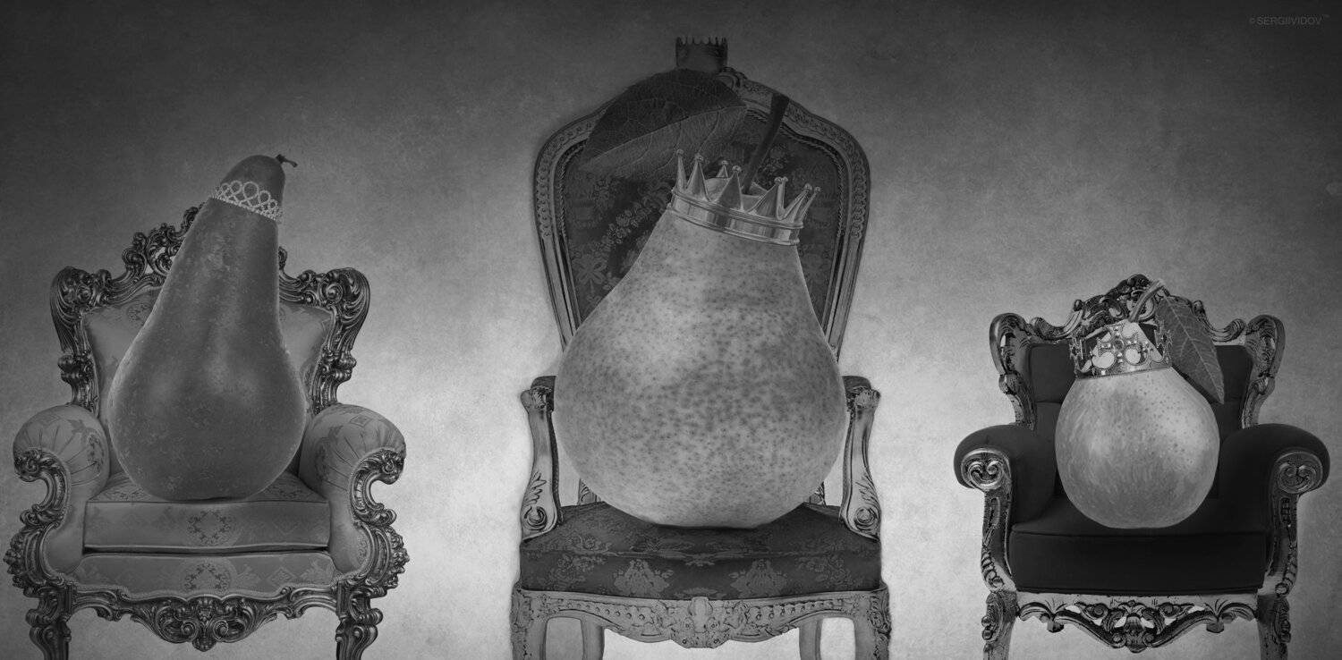 груша, ч\\б, трон, Sergii Vidov