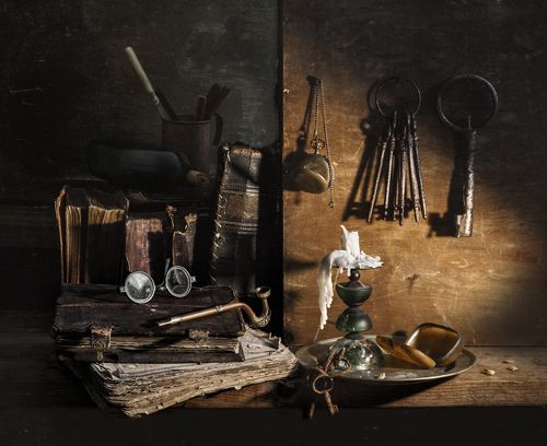 натюрморт с ключами