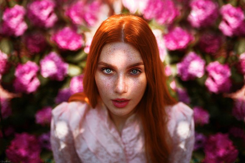 35mm, portrait, redhair, beauty, female, pretty, eyes, beautiful, face, freckles, girl, sunlight, natural, light, istanbul, nikon Christine фото превью