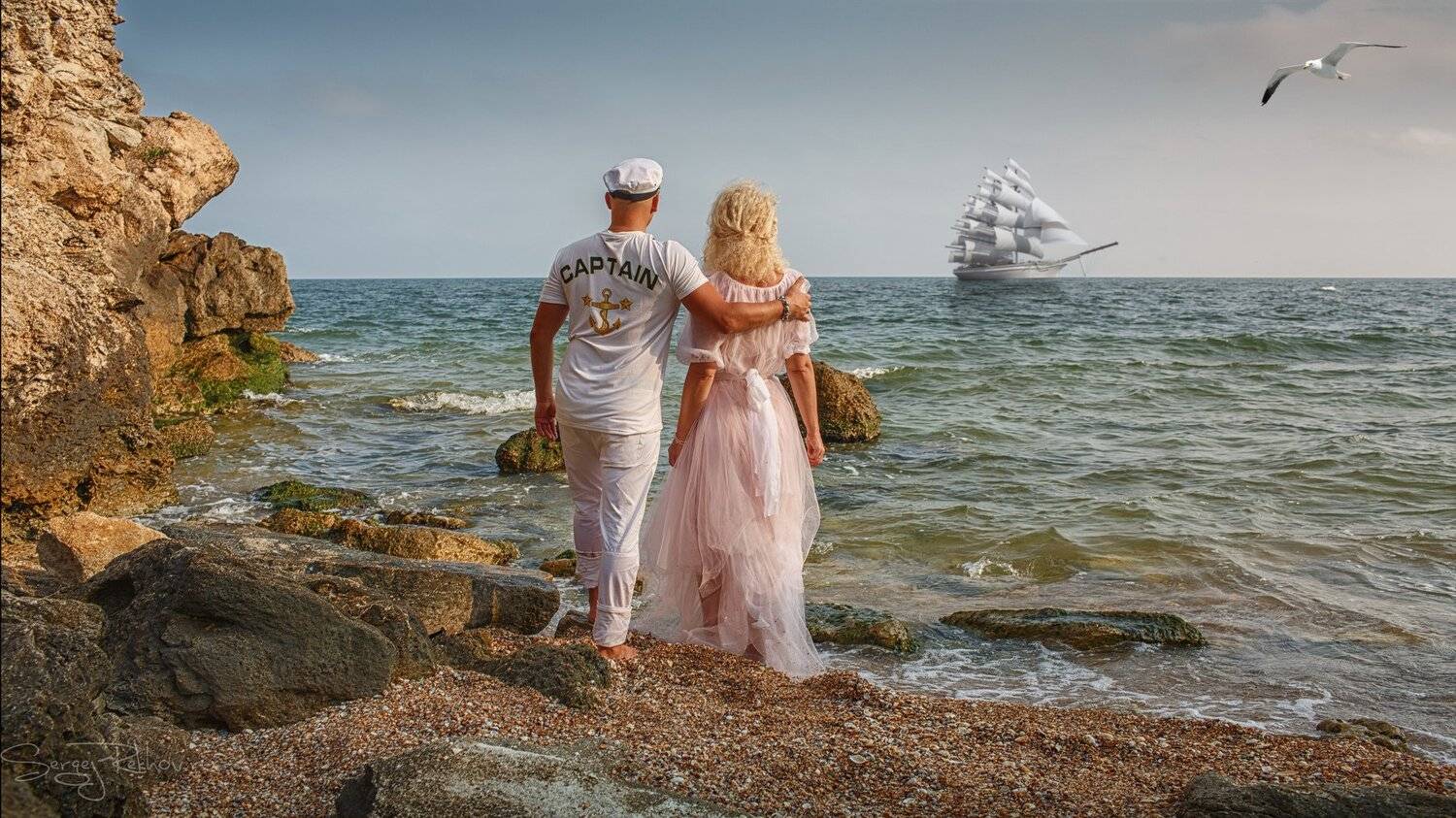 море, любовь, романтика, корабль, парусник, солнечно, Сергей Рехов