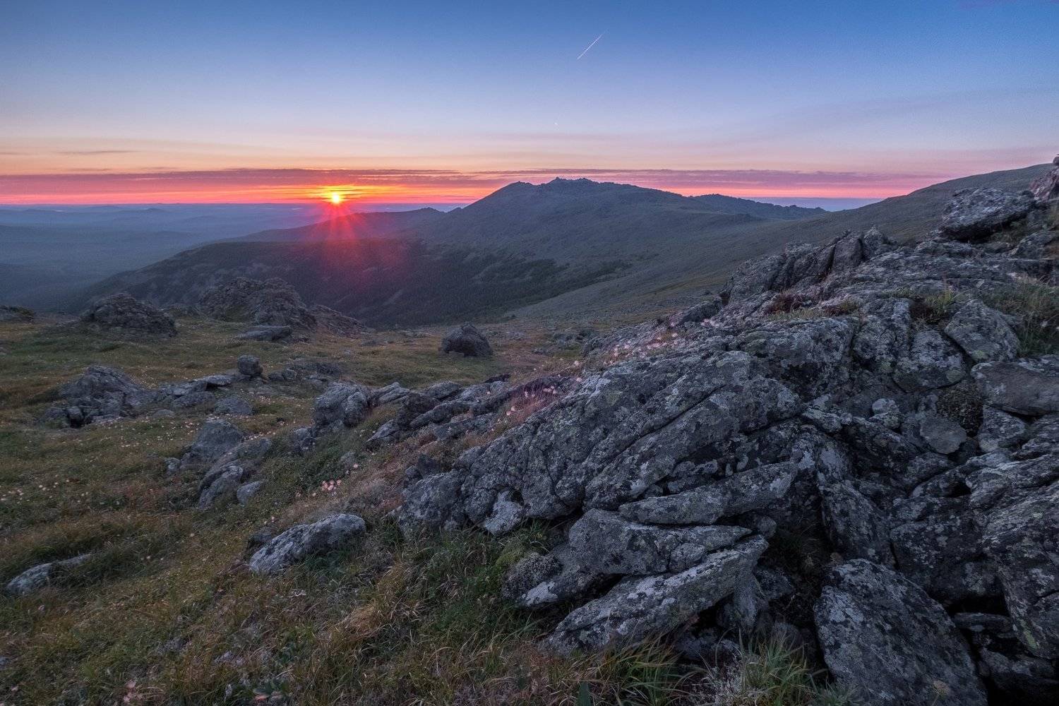 рассвет, горы, урал, лето, Савицкий Ян