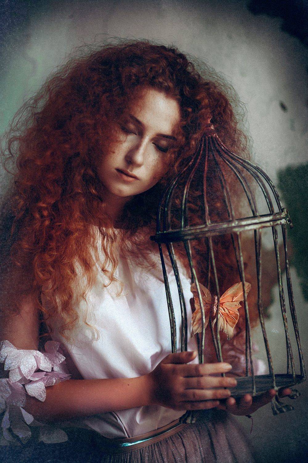 woman, portrait, art, redhead, natural light, Руслан Болгов (Axe)