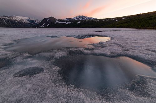 Закат над ледяными просторами