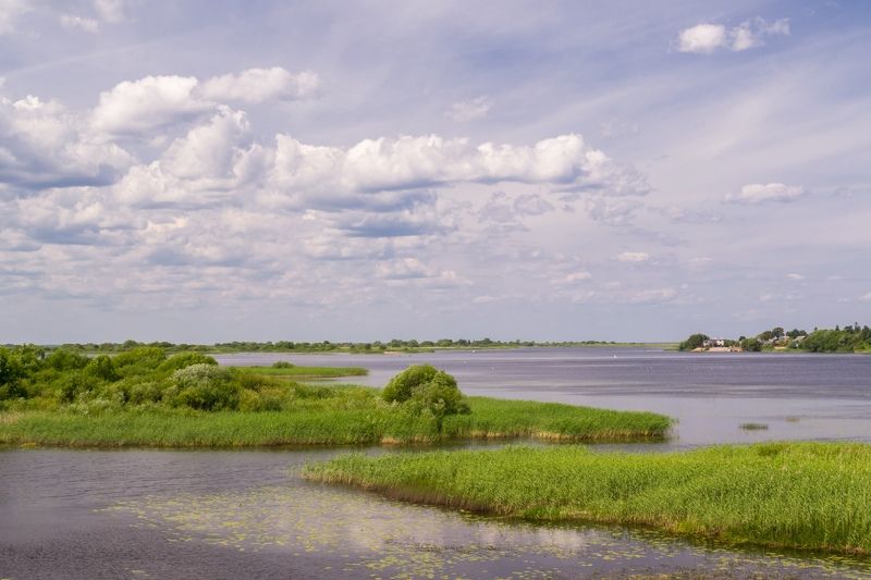 pskov, pleskau, псков, landscape, природа, небо, sky, clouds, облака, nature, река, river Великая фото превью
