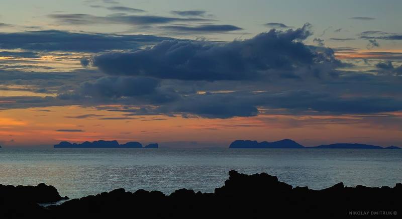пейзаж острова. вечер. Ko Lanta фото превью