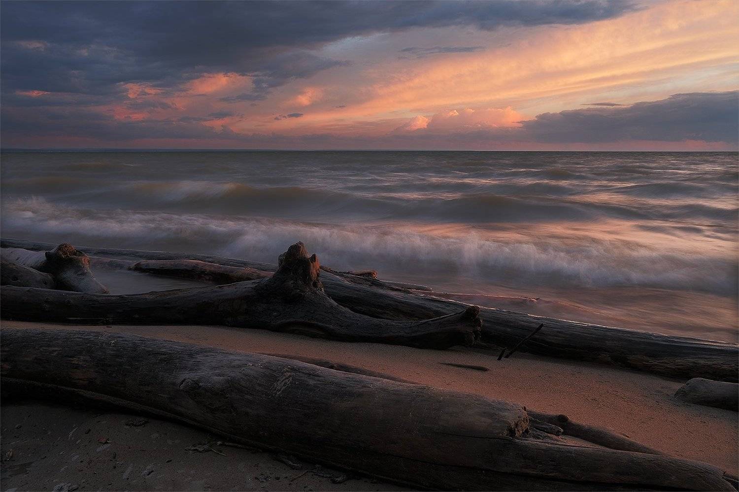 Море закат валежник затон новосибирск бердск небо волны , alexey_poley
