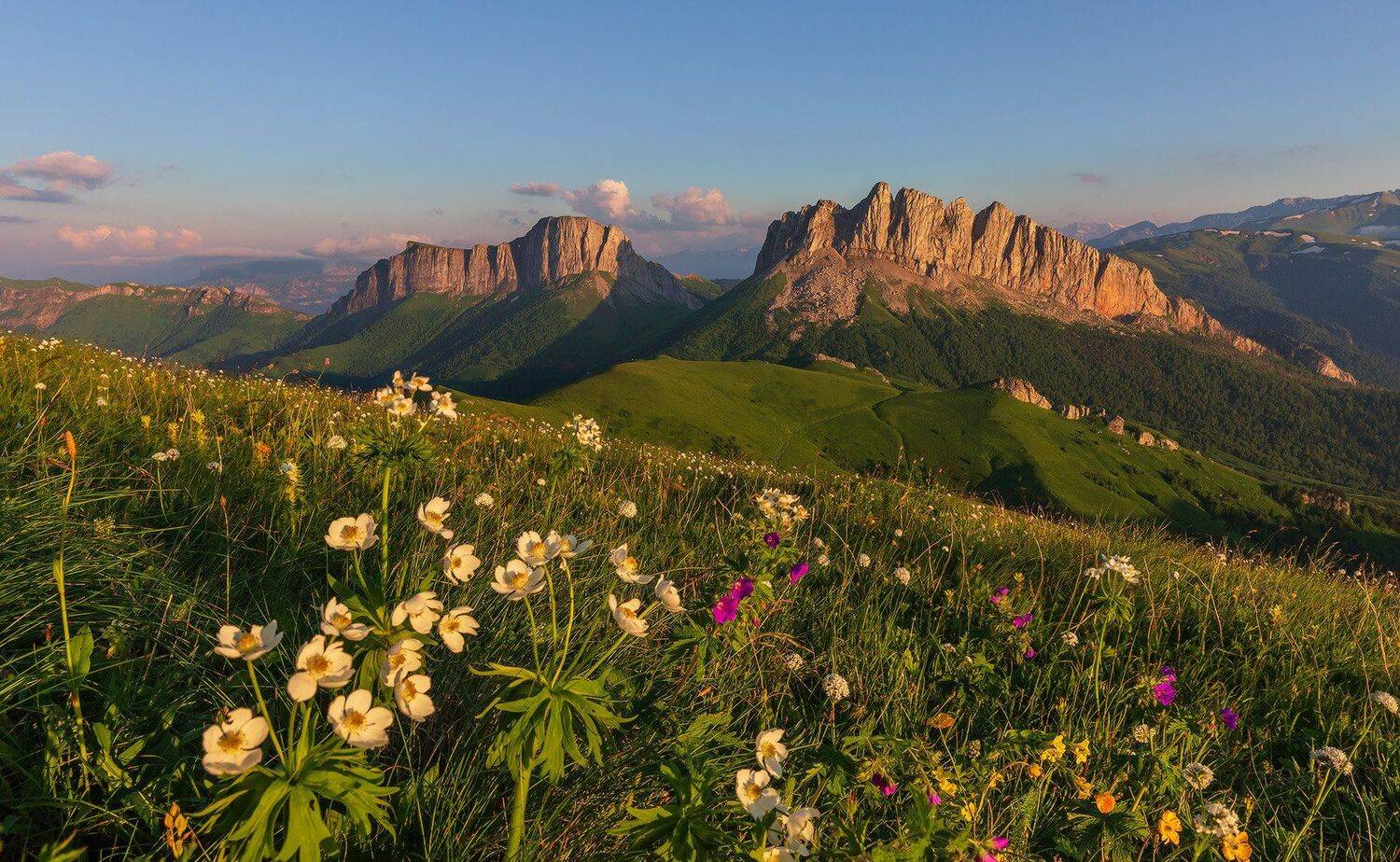 западный кавказ ачешбок вечер июнь, Николай Мысливцев