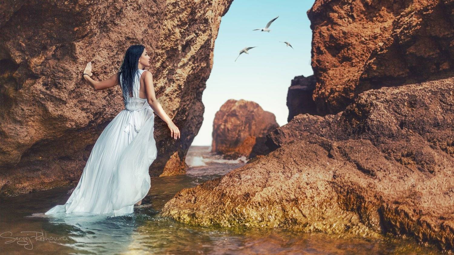 крым, азовское море, скалы, море, модель, Сергей Рехов