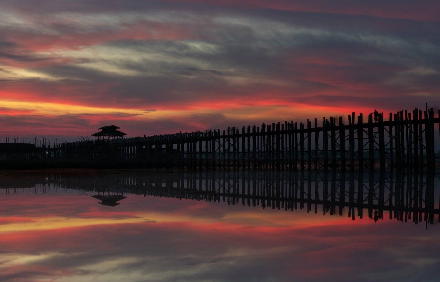 u-bein,travel,бирмаб,путешествие,восход,отражение,мьянмаБ, Валерий Ряснянский