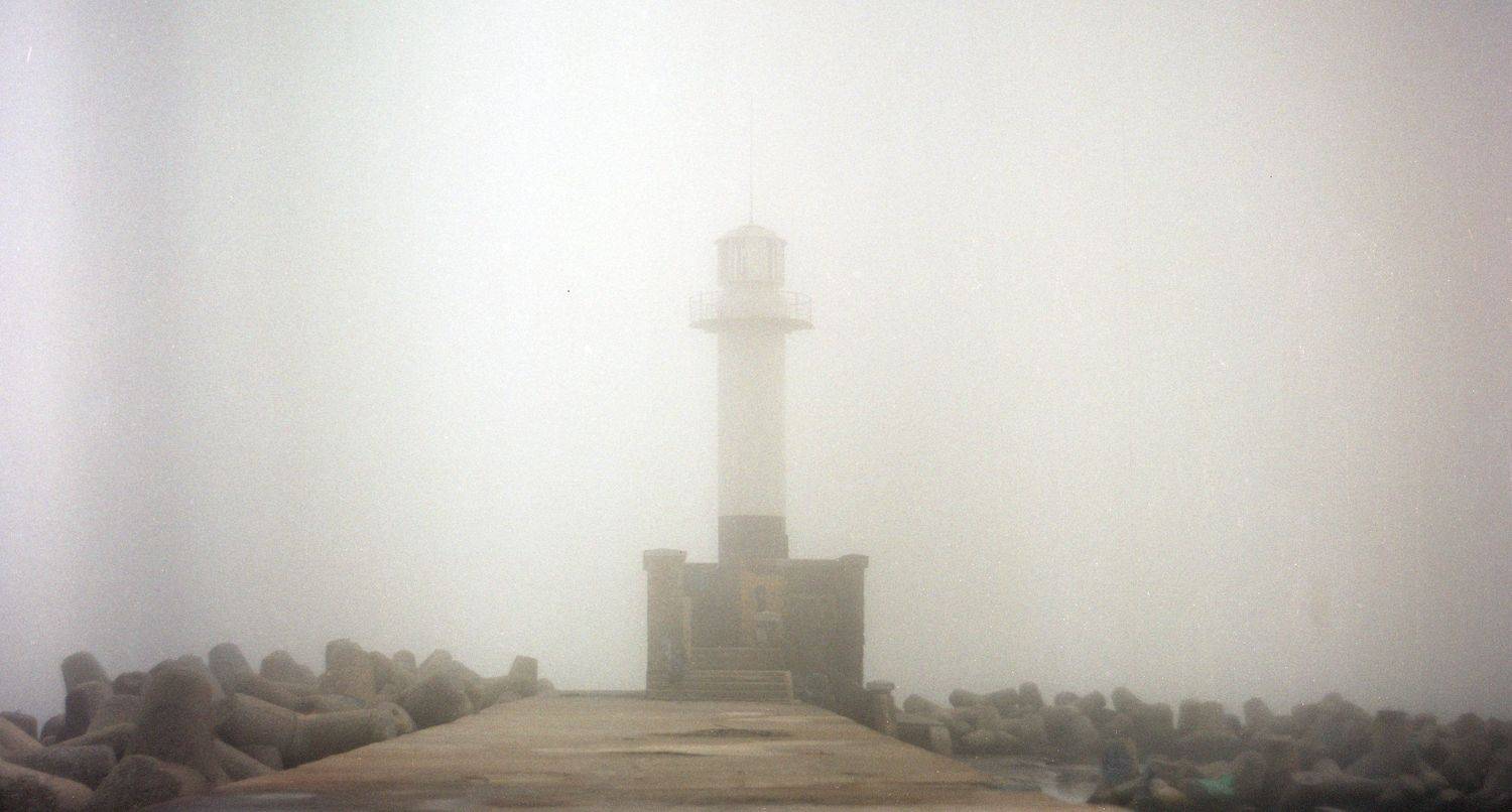 sea, marine, water, seascape, ocean, film, medium, format, bulgaria, varna, fog, lighthouse, Evgeny Ivanov