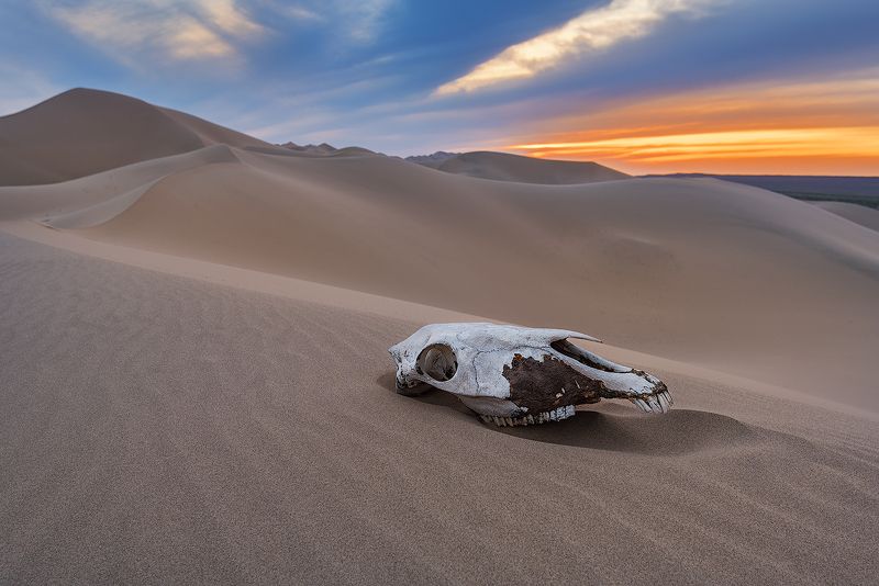 Закат в песках фото превью