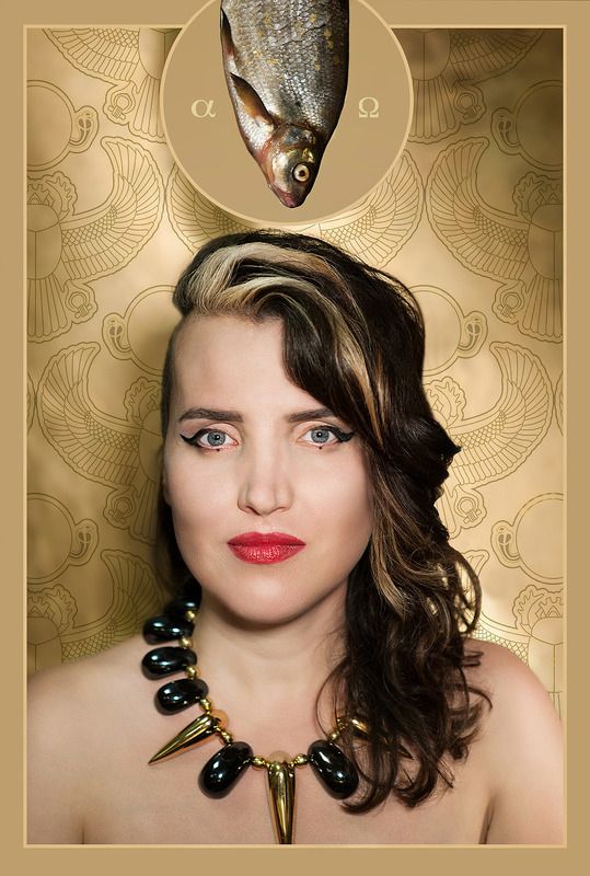 portrait, editorial, fantasy, woman, surrealism, egypt, fish, symbolism Dramaturg Gabriele Labanauskaite-Diena фото превью