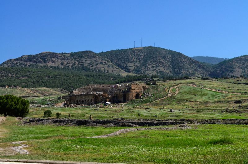 Турция, Памуккале, красота, пейзаж Руины Иераполиса фото превью