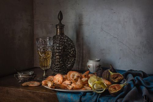 С креветками и инжиром