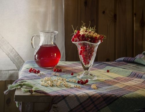 С морсом  и смородиной !!