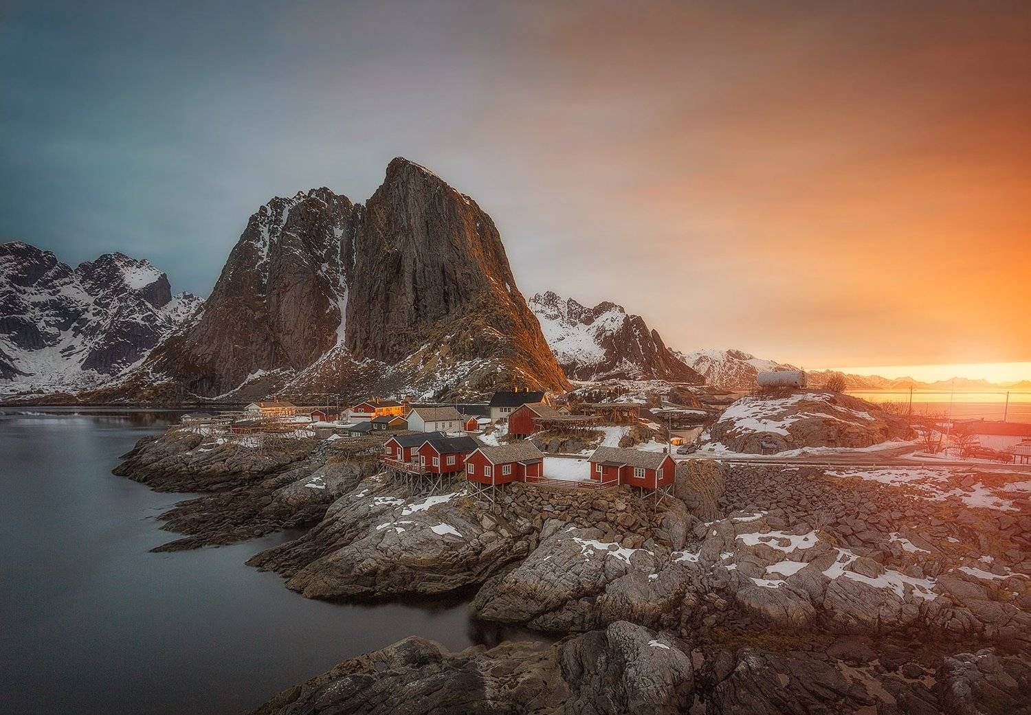 hamnoy, lofoten, nrway, sunset, sunrise, mountains, islands, spring, Patrycja Towarek