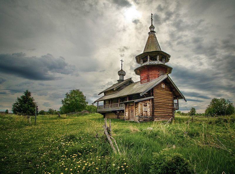 Кижское ожерелье. Часовня Петра и Павла. Деревня Насоновщина фото превью