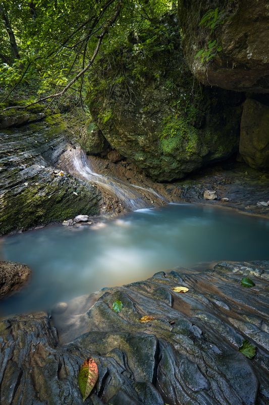 адыгея, водопад, природа Мезмайский Водопад фото превью