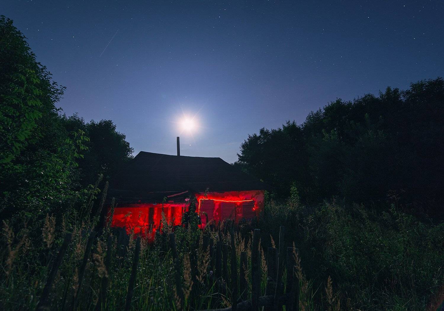 ночь, луна, samyang, заброшенное, Артемий Тузов