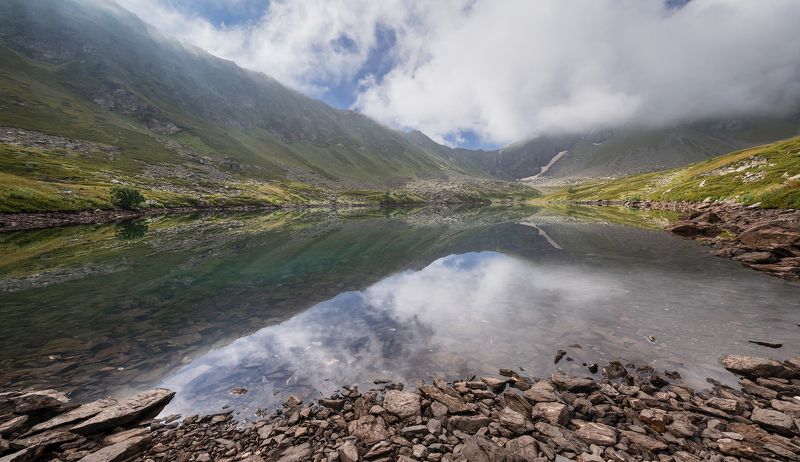 кавказ, горы, кчр, , озеро, август, 2018, река, дукка, архыз АВГУСТОВСКИМ УТРОМ фото превью