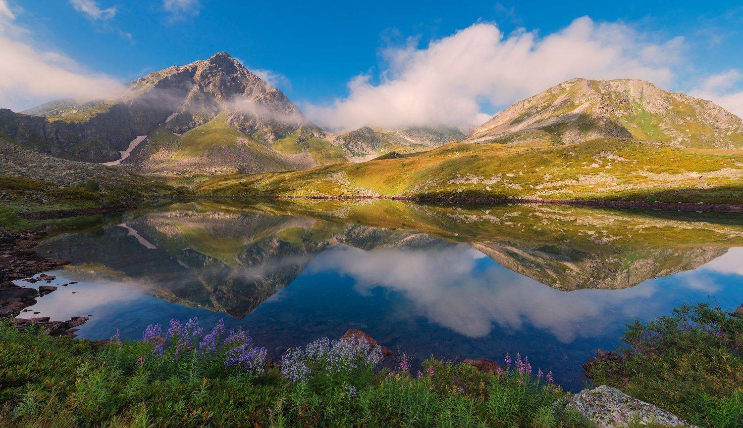 горы, кавказ, кчр, архыз, хребет, аркасары, август, 2018 река м.дукка, ФЁДОР