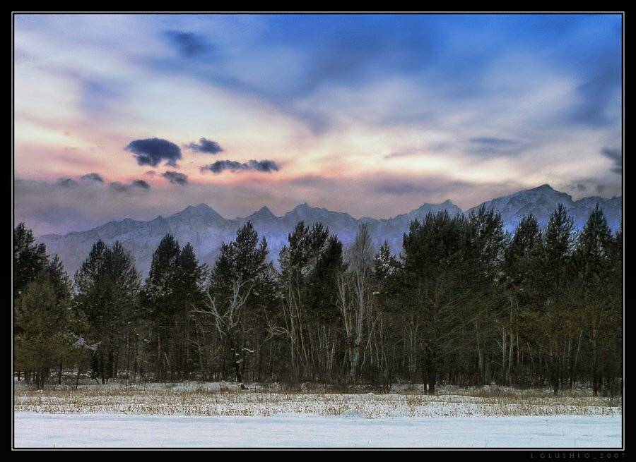 горы, восточные саяны, бурятия, зима, Игорь Глушко
