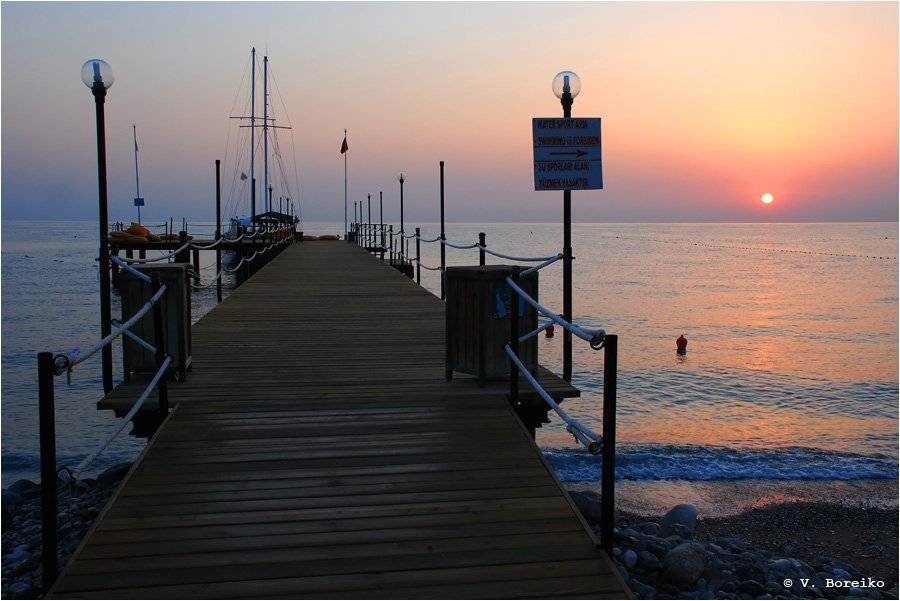 турция, кемер, рассвет, Вадько