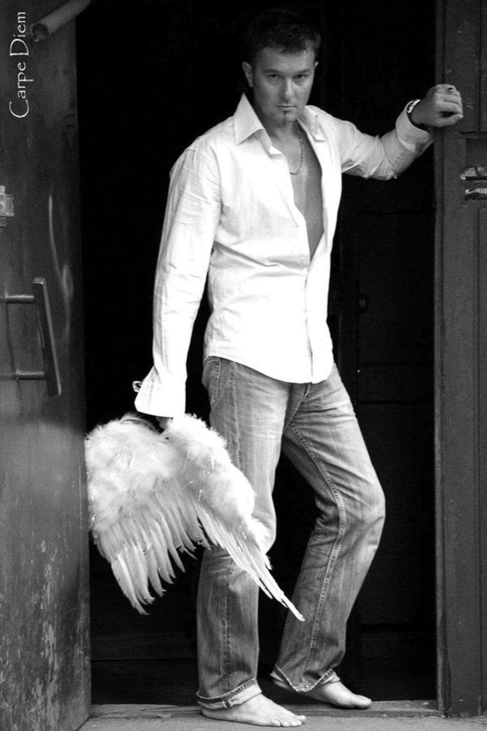 мужчина, крылья, ангел, Carpe Diem