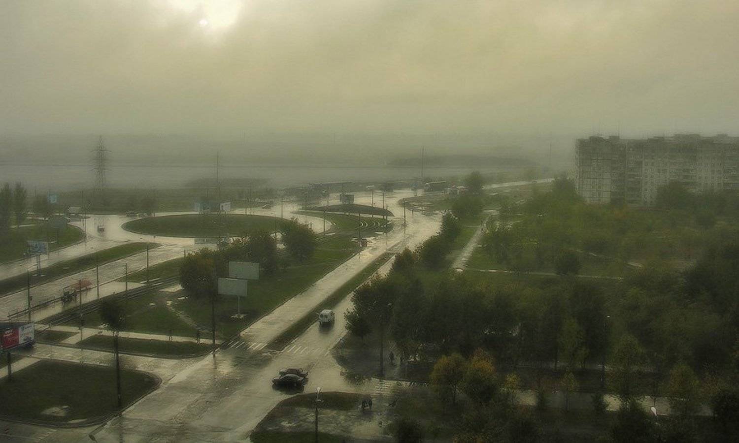 город, осень, дождь, JezeBel