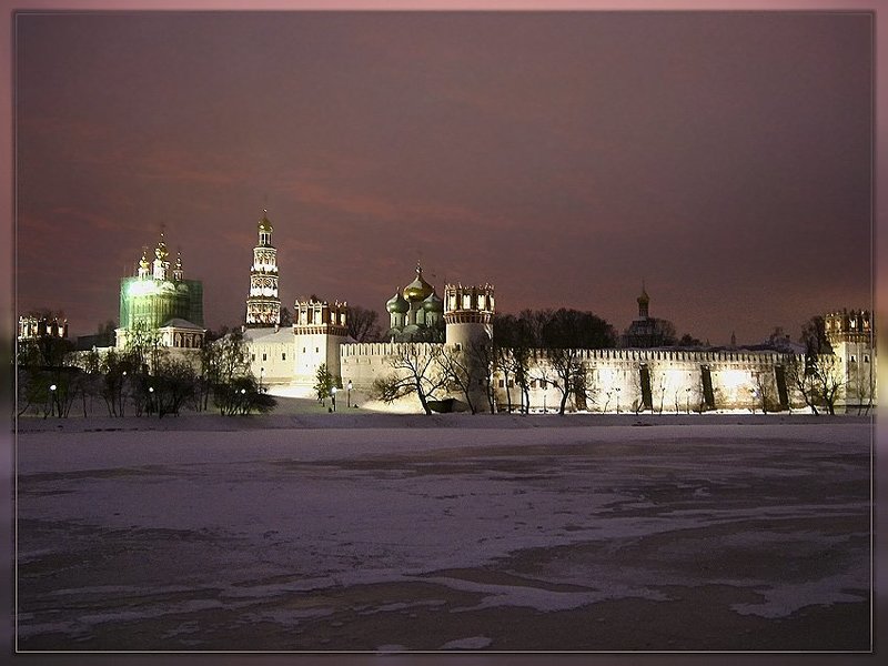 новодевичий ноябрьским вечером 2007 года Вечерний Новодевичий фото превью