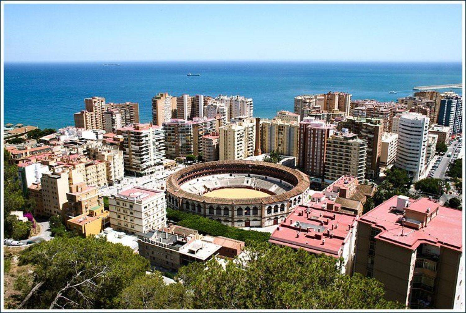 malaga, spain, viuga, город, море, испания, mar, viuga