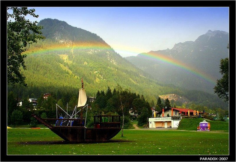 австрия, тироль, ахензее, achensee, путь, радуга, paradox Навигация по радуге фото превью