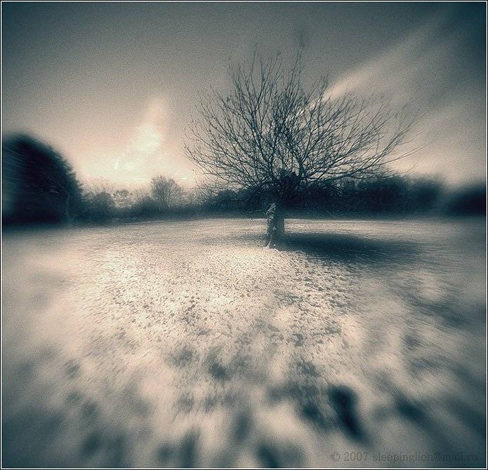 пейзаж, осень, снег, тонирование, fisheye, pilgrim, Pilgrim