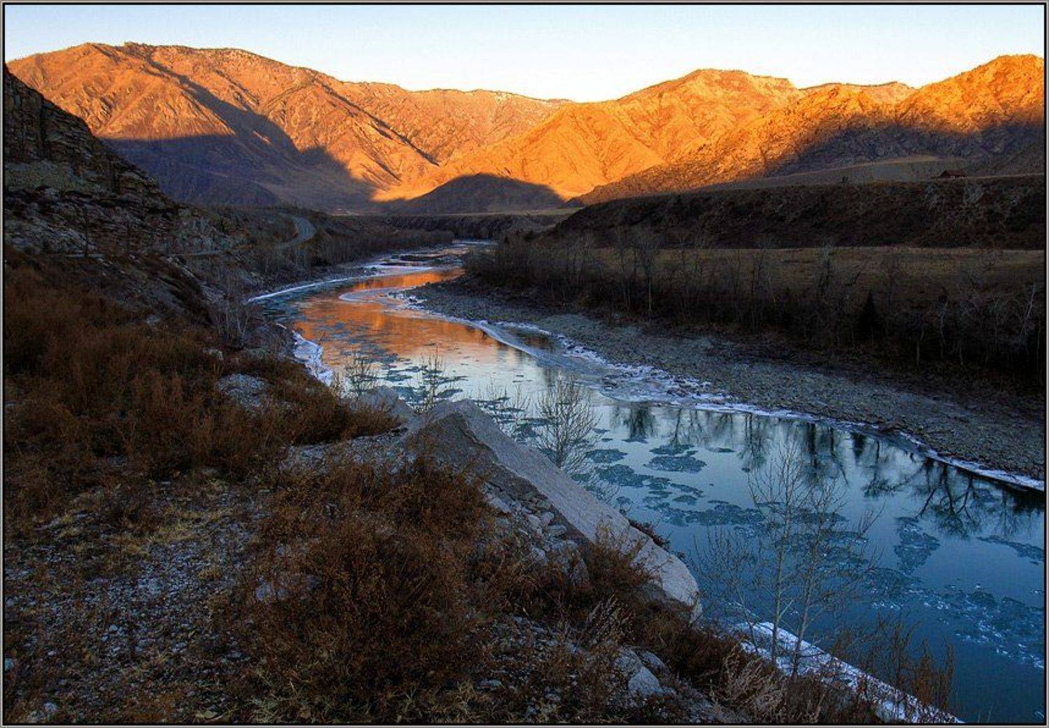 алтай, горы, горный алтай, река, катунь, чуйский тракт, вечер, аня графова, Аня Графова