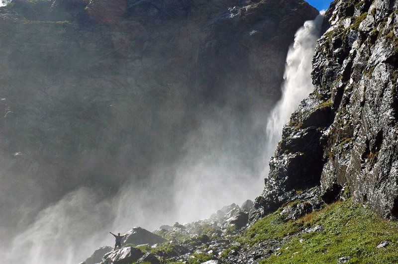 кавказ, домбай, аманауз, водопад *** фото превью