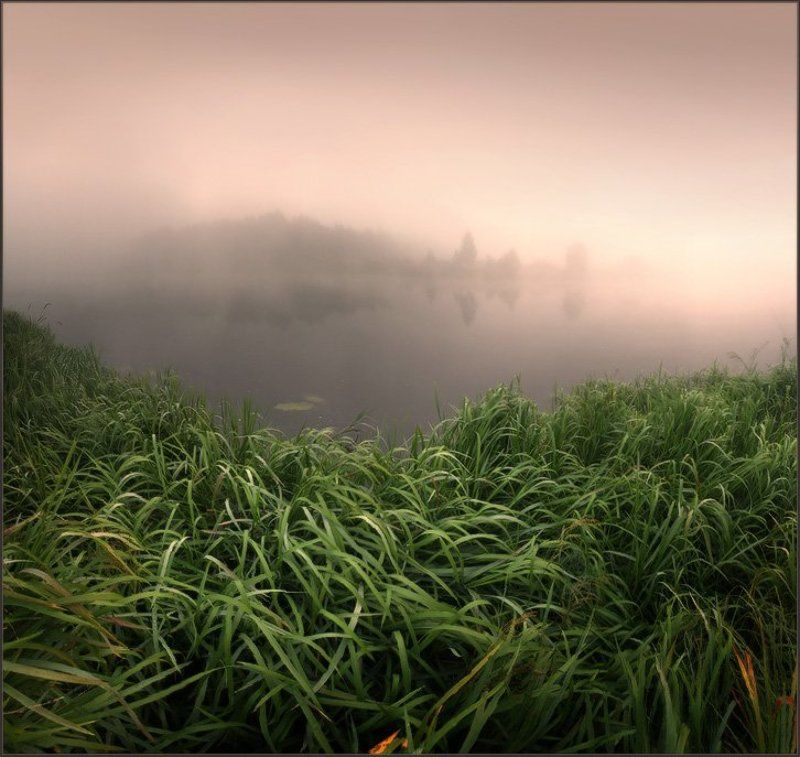 река, утро В тишине речной... 2 фото превью