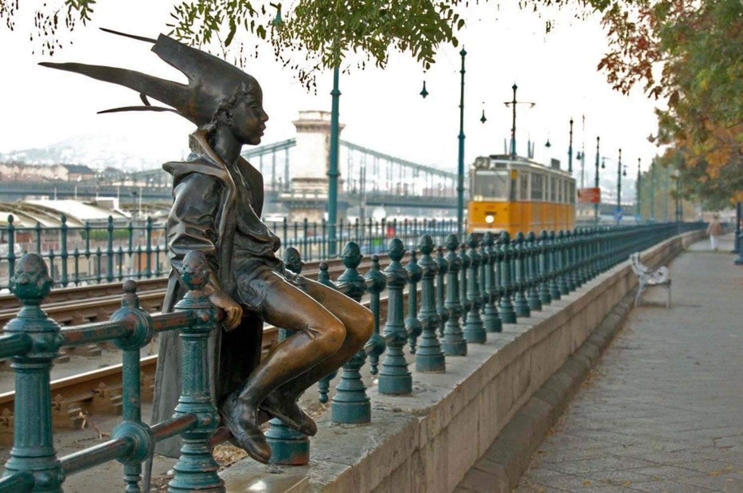 будапешт, трамвай, набережная, sevat