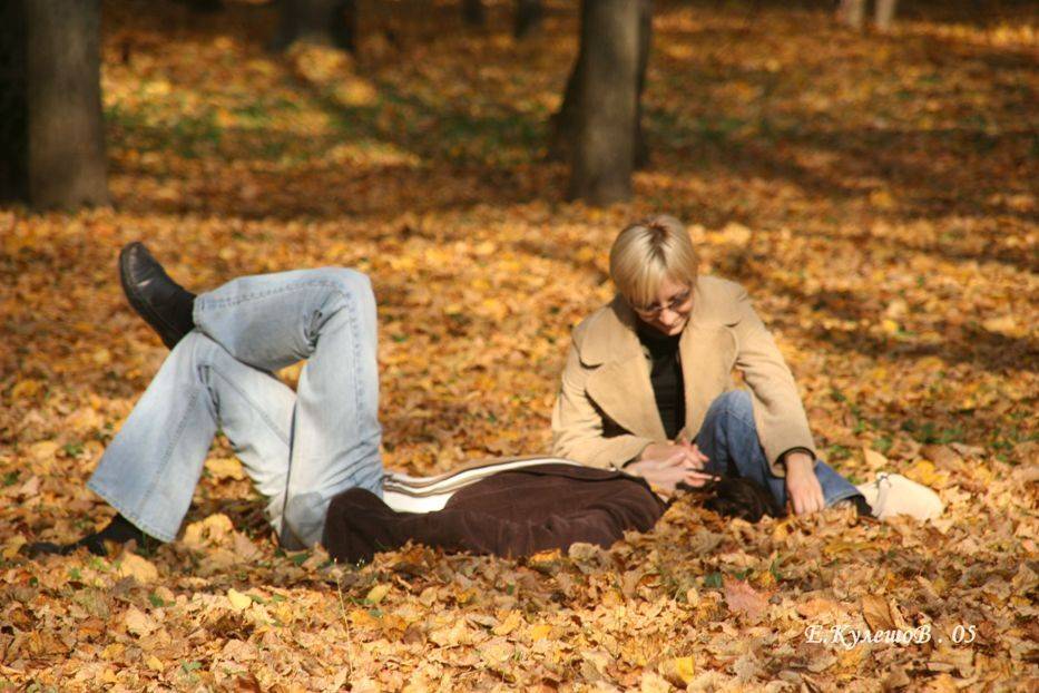 осень, двое, любовь, пара,влюбленные,, Кулешов Евгений