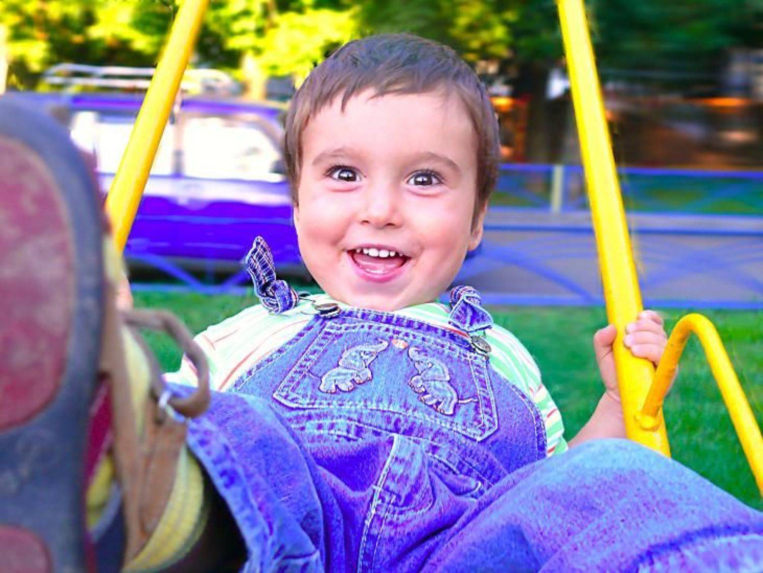 качели, ребенок, Василевская Надежда